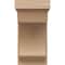 Ekena Millwork 8"W x 8"D x 16"H Wide Emerson Rough Cedar Woodgrain TimberThane Corbel, Primed Tan CORUR08X08X16EMRRCPR - alternate 5